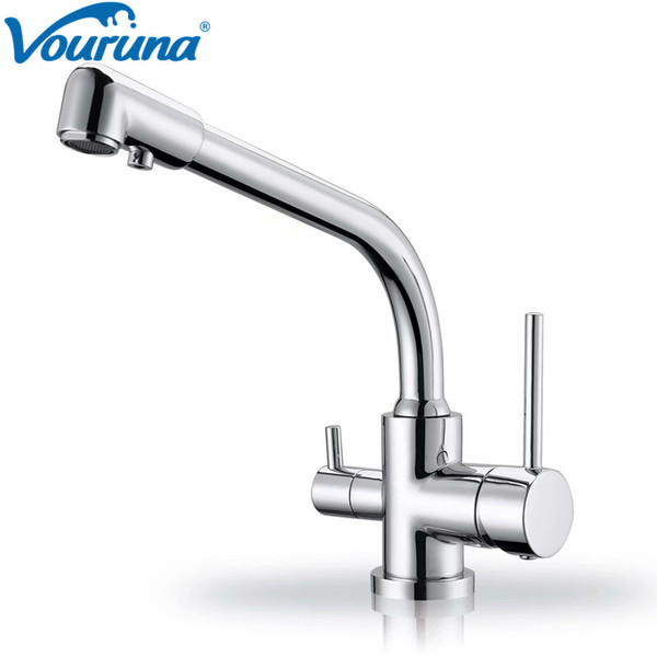 VOURUNA MINI Purified Water Kitchen Tap 3 Way Kitchen Faucet Chrome