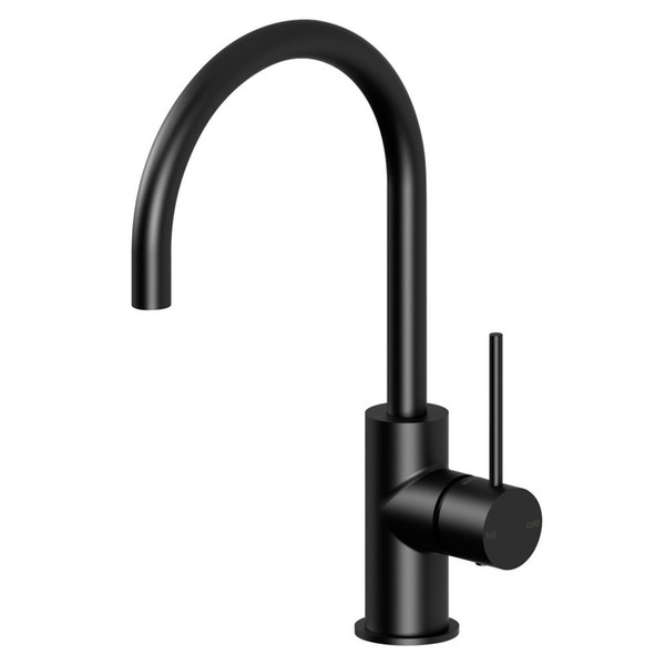 Rolya Solid Brass Matte Black Kitchen Faucet Deck Mounted Sink Mixer Kitchen Tap