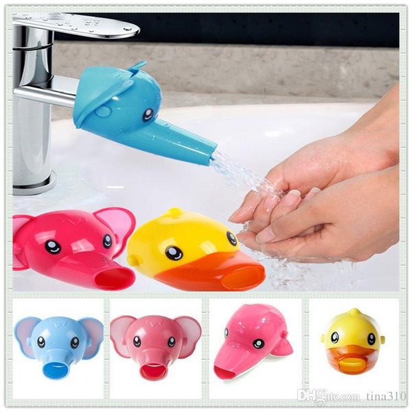 Wholesal- Children Faucet extension baby hand washing to guide sinks handwash switch water rap extension mouth tap fittings A0337