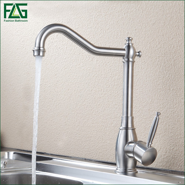 304 Stainless Steel Kitchen faucet Mixer Cold Hot Kitchen Tap Single Hole Water Tap Torneira Cozinha 248-33