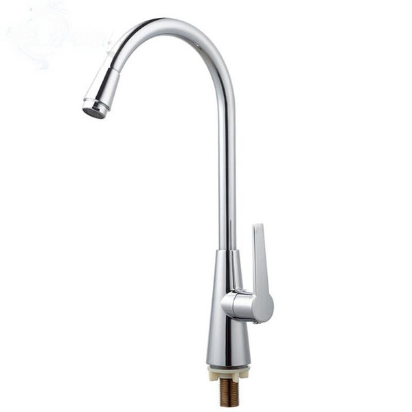 1 PC Zinc Alloy Plating Wash Basin Faucet Kitchen Single Cold Water Single Hole Faucet Bathroom Accessories