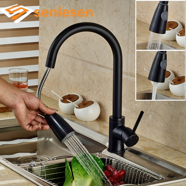 Wholesale- Oil Rubbed Bronze Kitchen Faucet Single Handle Deck Mounted Water Mixer Taps