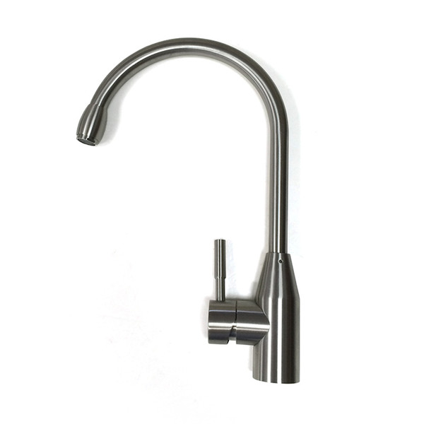 F513 Healthy 304 Stainless Steel Brushed Nickel Kitchen Faucet Hot & Cold Water Drinking Water Faucet Single Mixer Tap Torneira