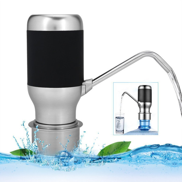 Wireless Electric Automatic Drinking Water Bottle Pump With USB Rechargeable Smart Drinking Water Dispenser (Black)