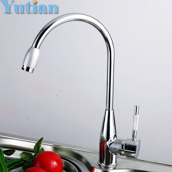 Wholesale- Free shipping brand new zinc alloy chromed hot and cold water kitchen mixer faucet,kitchen sink tap,torneira cozinha