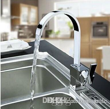 Wholesale New Hot Sale Solid Chrome Multi-Function Swivel Spout Kitchen Sinks Faucet Mixer Tap 4 Double Sinks