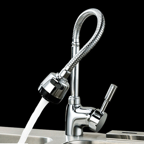 Popular New Bendable Rotate 360 degrees Kitchen Tap Single Hole Spray Faucet Water Tap Bathroom Accessories