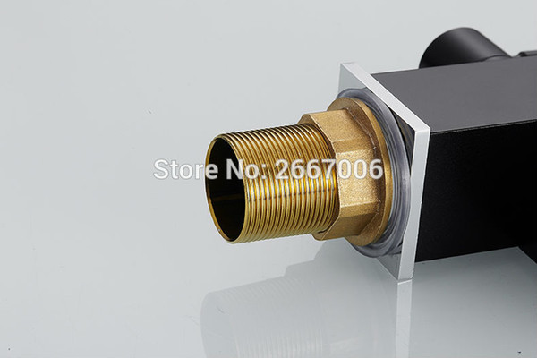 Wholesale- GIZERO Free shipping Health Drink Water Kitchen Purifier Filter Tap Brass Black Finish Dual Spout Square Crane Faucet GI2058