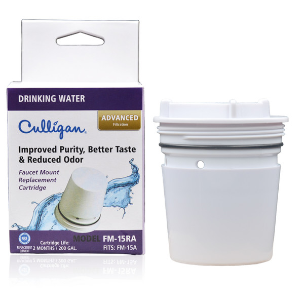 1-Pack Culligan FM-15RA Faucet Filter Replacement Cartridge Fits Culligan FM-15 and FM-15A faucet mounted water filter systems