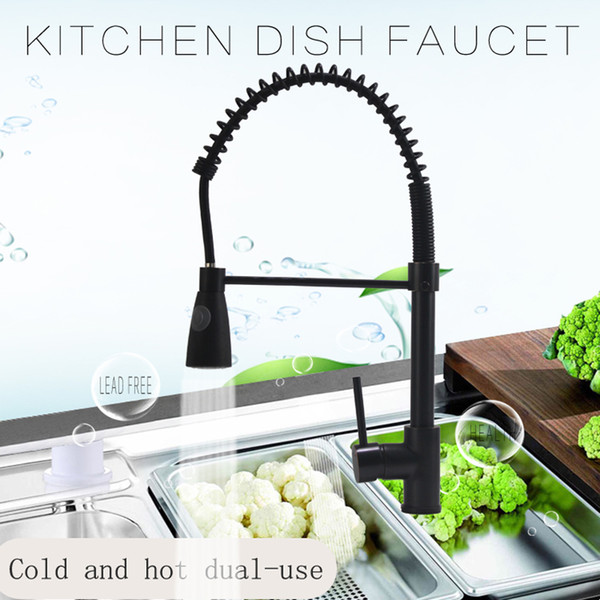 Oil Rubbed Bronze Kitchen Faucet Spout Sink Single Handle Mixer Tap Handle Pull out Spray Kitchen Faucet