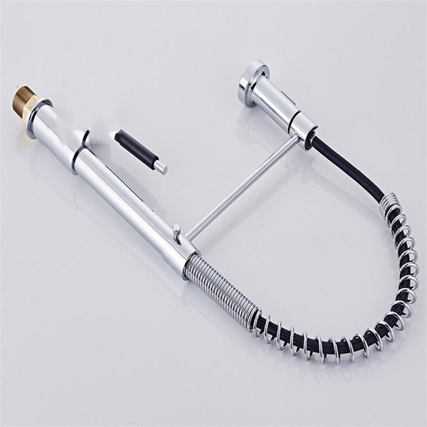 Creative Rotatable Spring Water Tap Pull Out Type Hot Cold Stopcock Wash Vegetables Tools Total Copper Kitchen Faucet Easy To Use 130sl aa