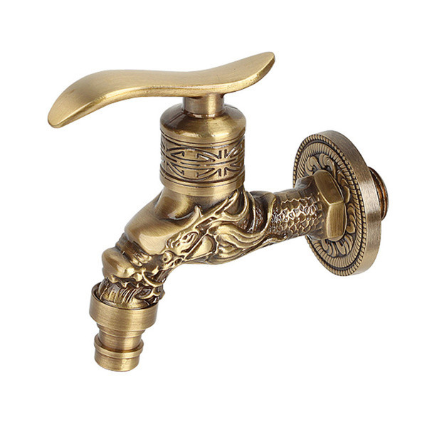 European style copper archaize carve faucets for kitchen,toilet,bathroon with single cold tap