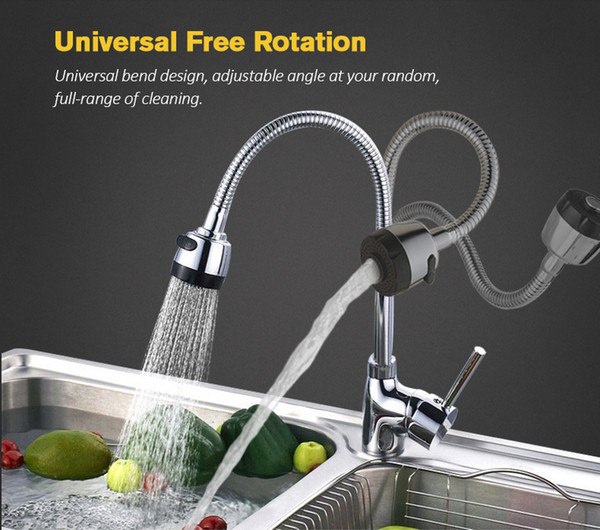 Solid Brass Kitchen Mixer Cold and Hot Kitchen Tap Single Hole Water Tap Kitchen Faucet Torneira Cozinha