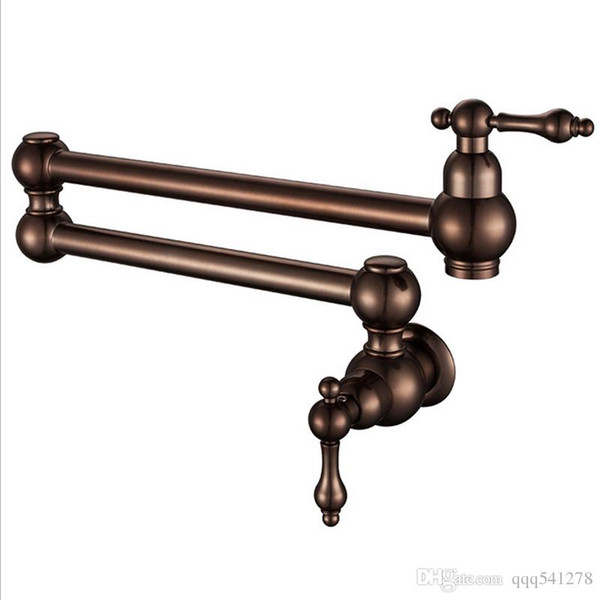 100% Solid Brass Pot Filler Tap Wall Mount Kitchen Faucet Single Cold Single Hole Tap Multiple colors tap