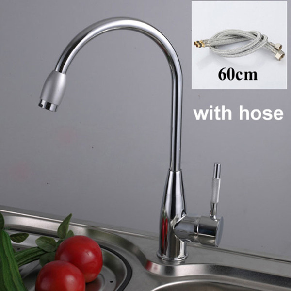 Wholesale- 1 Set New Fashion Home Hot and Cold Water Kitchen Sink Tall Faucet