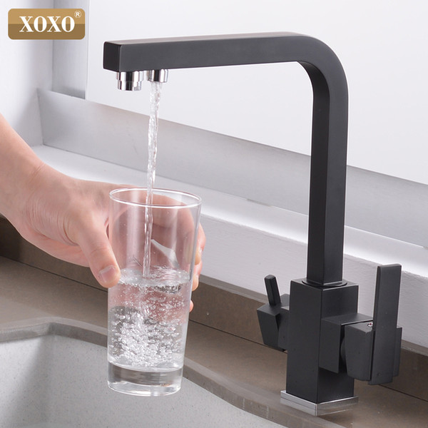 XOXO Filter Kitchen Faucet Drinking Water Cold and Hot Single Hole Chrome Filter Kitchen Sinks Deck Mounted Mixer Tap 81048