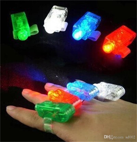 LED Finger Light Battery Operated Lights 4 Colors For Children Day Kid Birthday Toys Good Quality 0 2ms dd