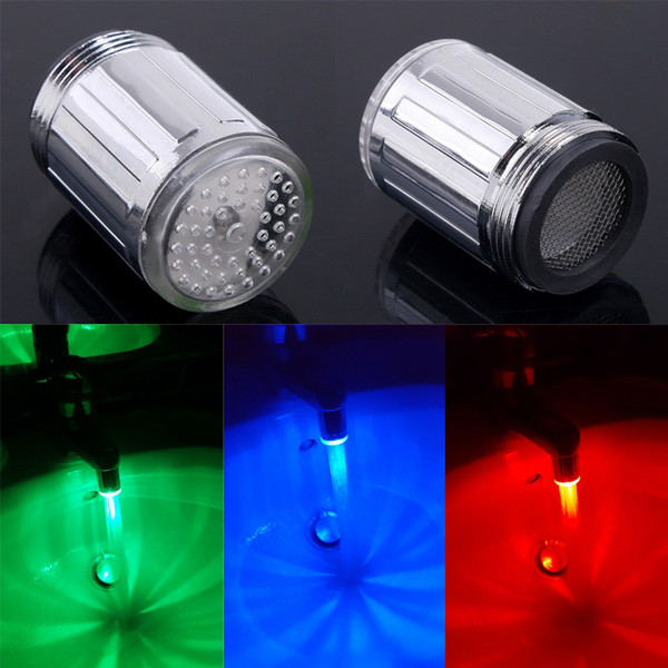 Colorful LED Water Faucet Light - Water Stream Faucet Tap Aerators - 7 Color Gradually Changes for Kitchen and Bathroms.