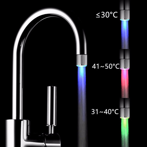 Hot Selling Temperature-Controlled Led Faucet Light Intelligent Water Temperature Led Shower Head Led Water Tap(No need battery)