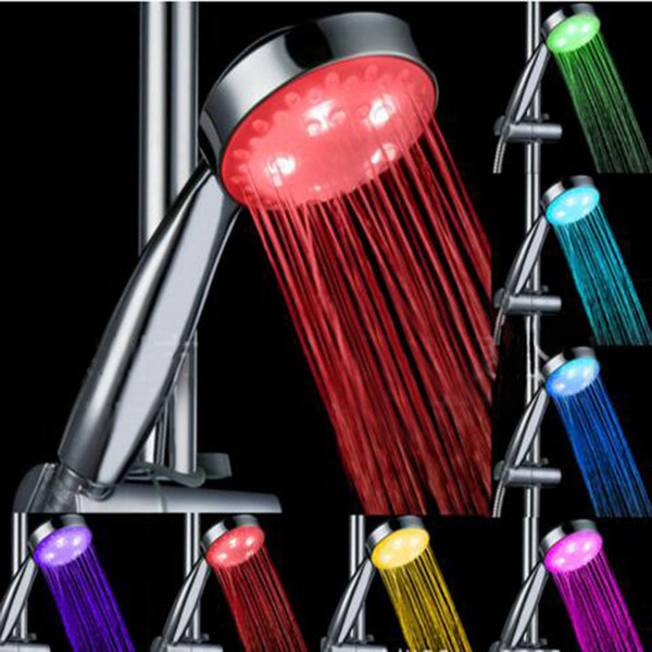 7 Color Light Head Shower Automatic Head Color Changing Lighted Bathroom LED Shower Head Glow No Battery Led Shower