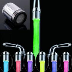 New LED Water Faucet Light 7 Colors Changing Glow Shower Head Kitchen Tap TE Free shipping