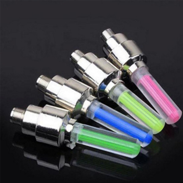 LED Flash Tyre Bike Cap Light Bike Bicycle Motorbicycle Tire Light LED Car Light Blue Green Red Yellow Lights Colorful TC181210 100PCS