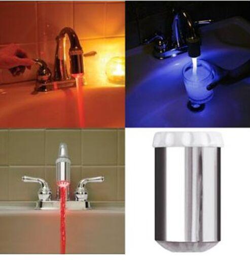 NEW 3 color LED faucet lamp.According to temperature change color