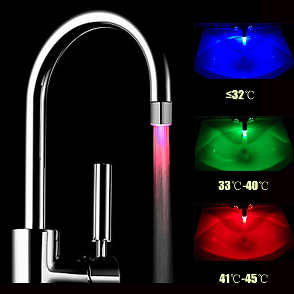 Hot Selling Temperature-controlled Led Faucet Light Intelligent water temperature led shower head led water tap(No need battery)