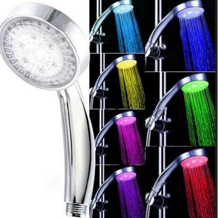 6 LED Shower Head Faucet Light 7 Colors Change Bathtub Glow Shower Light 1pc