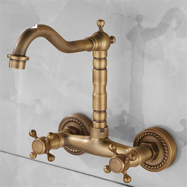 European Style Total Copper Water Tap Retro Minimalism Home Decoration Hydrovalve Rotatable Vintage Kitchen Faucets High Grade 100yj Ww