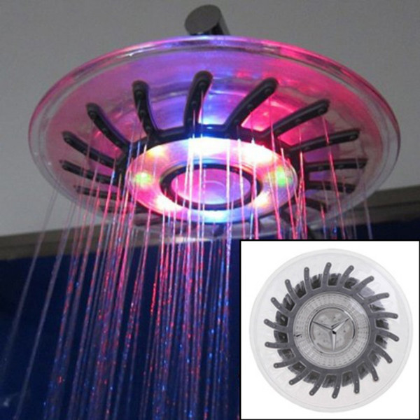 2016 LED Shower head Wall Mount Rainfall overhead Showerhead Shower Head with Build-in LED Light 4 Mixed-color/ Single color/7 colors