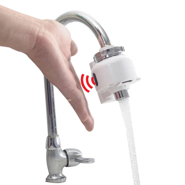Bathroom Kitchen Automatic Touch Free Sensor Faucets water saving Inductive electric Water Tap mixer battery power
