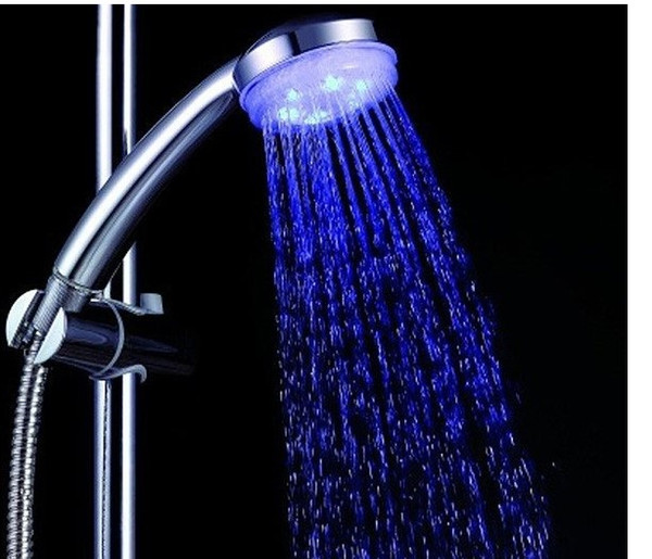 Brand new ABS Water Powered Color Changing LED Hand Shower High Quality