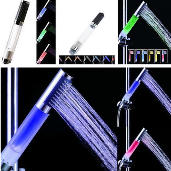 New Hot Selling LED Luminous Shower Head Temperature Control Three Color Seven Color Conversion Shower Faucet LED Shower Nozzle T7I239