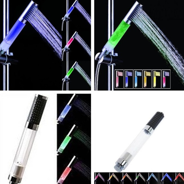 Hot Selling LED Luminous Shower Head Temperature Control Three Color Seven Color Conversion Shower Faucet LED Shower Nozzle T7I238