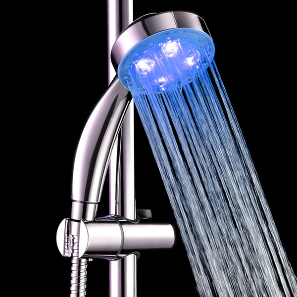 LED showers head Red/Green/Blue light Color Water Glow color light Rain Bathroom Showers Head with retail box