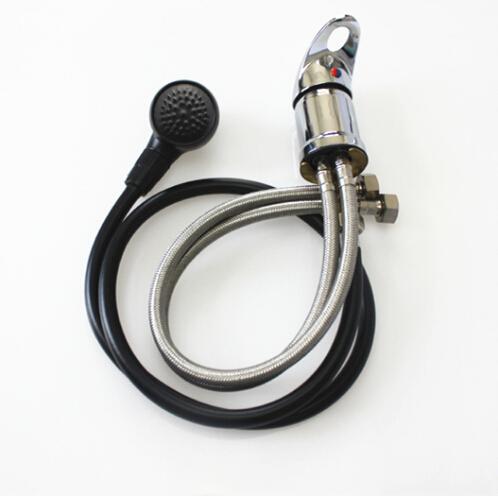 Wholesale- Wholesale and retail Shampoo bed sink faucet brass chrome basin faucet+ABS plastic hand shower,salon punch bed mixing valve,taps