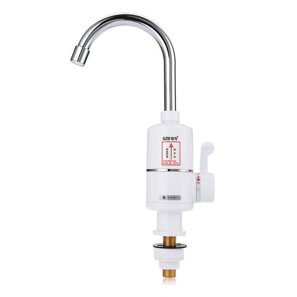 Wholesale- High Quality Tankless Instant Electric Hot Water Heater Faucet Kitchen Heating Tap 3000W EU Plug Electric Water Faucet for Home