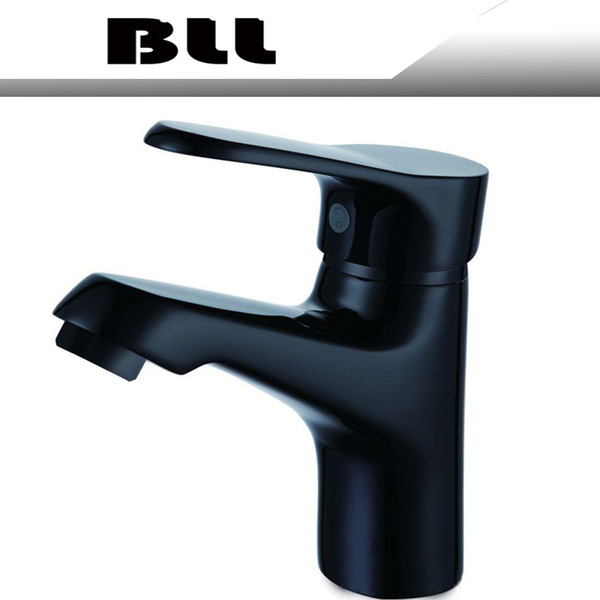 BLL Black Color Basin Brass faucet Deck Mount bathroom Sink Solid Brass Mixer Tap 80655