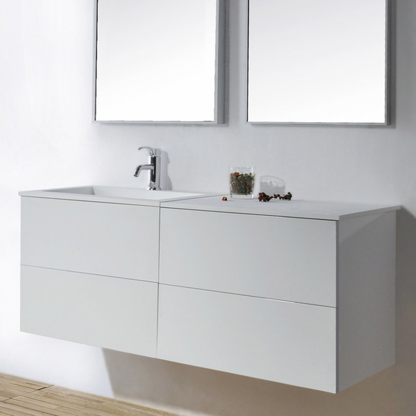 1200mm X 4600mmX500mm Bathroom furniture Blum Soft Close Top Solid Surface Vanity Cloakroom Wall Hung Cabinet 2114