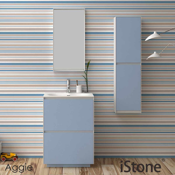 600mm Free Standing Simple vanity Stone Solid Surface Blum Drawer Storage Cloakroom Wall Hung Cabinet 2940