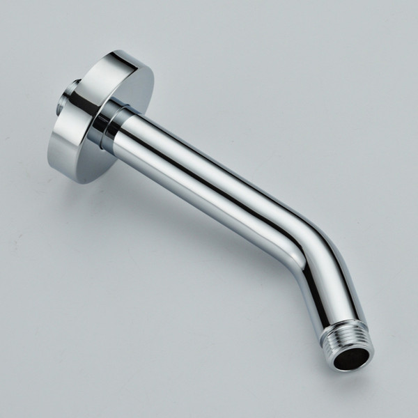 304 Stainless Steel Or Brass Shower Arms 15cm Wall Mounted Shower Arm Bathroom Accessories Thread G1/2 Inch Interface