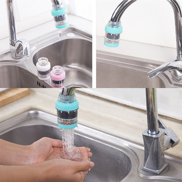 600PCS Kitchen Faucet Water Filter Healthy Active Carbon Water Filter for Household Blue Pink White Color Faucet Purifier