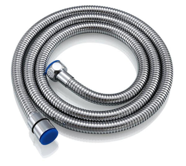 New High Quality Stainless Steel 1.5m Shower Hose Soft Shower Pipe Flexible Bathroom Water Pipe Silver Color Common Plumbing Hoses
