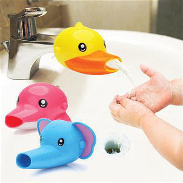 1PCS Cute Cartoon Bathroom Sink Faucet Extender For Kid Children Kid Washing Hands Accessories For Bathroom Set 3 Colors