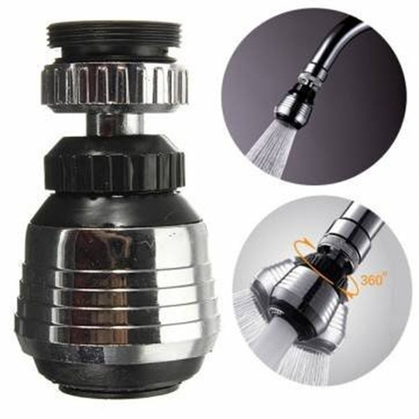 Kitchen Faucet Water Bubbler Swivel Head Adapter Water Saving Tap Aerator Connector Diffuser Multifunctional Faucet Filter Mesh