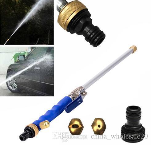 Free shipping Portable Aluminium High Pressure Power Washer Gun Car Spray Cleaner Garden Watering Nozzle Jet Hose Wand Cleaning Tool