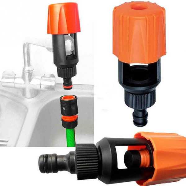 Universal Tap To Garden Hose Pipe Connector Mixer Kitchen Tap Adapter Orange