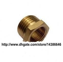 10PCS Bathroom Brass Hex Nipple Pipe Reducing Bush 1/2