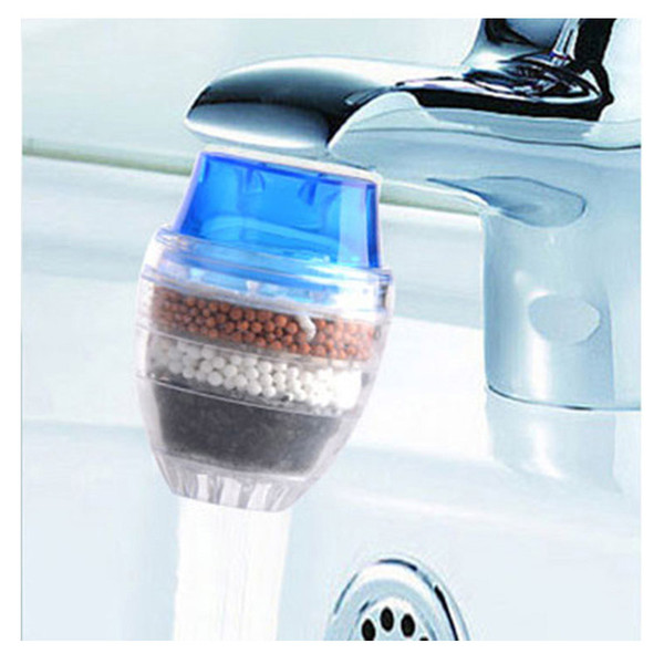 Household tap water filter purifier kitchen household new round head water faucet activated carbon filter purifier.